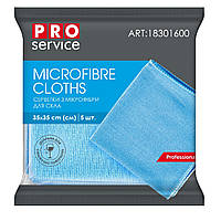 Серветки з мікрофібри для скла Pro Service 5шт