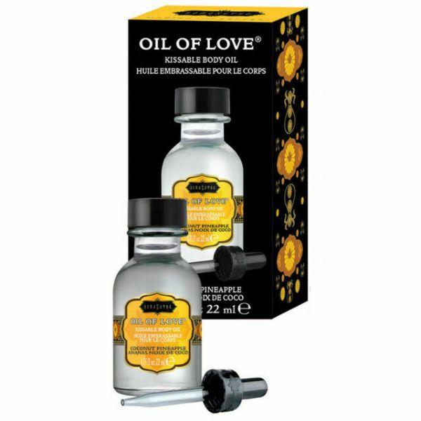 Їстівна олія для поцілунків Kamasutra OIL OF LOVE COCONUT PINEAPPLE 22 мл