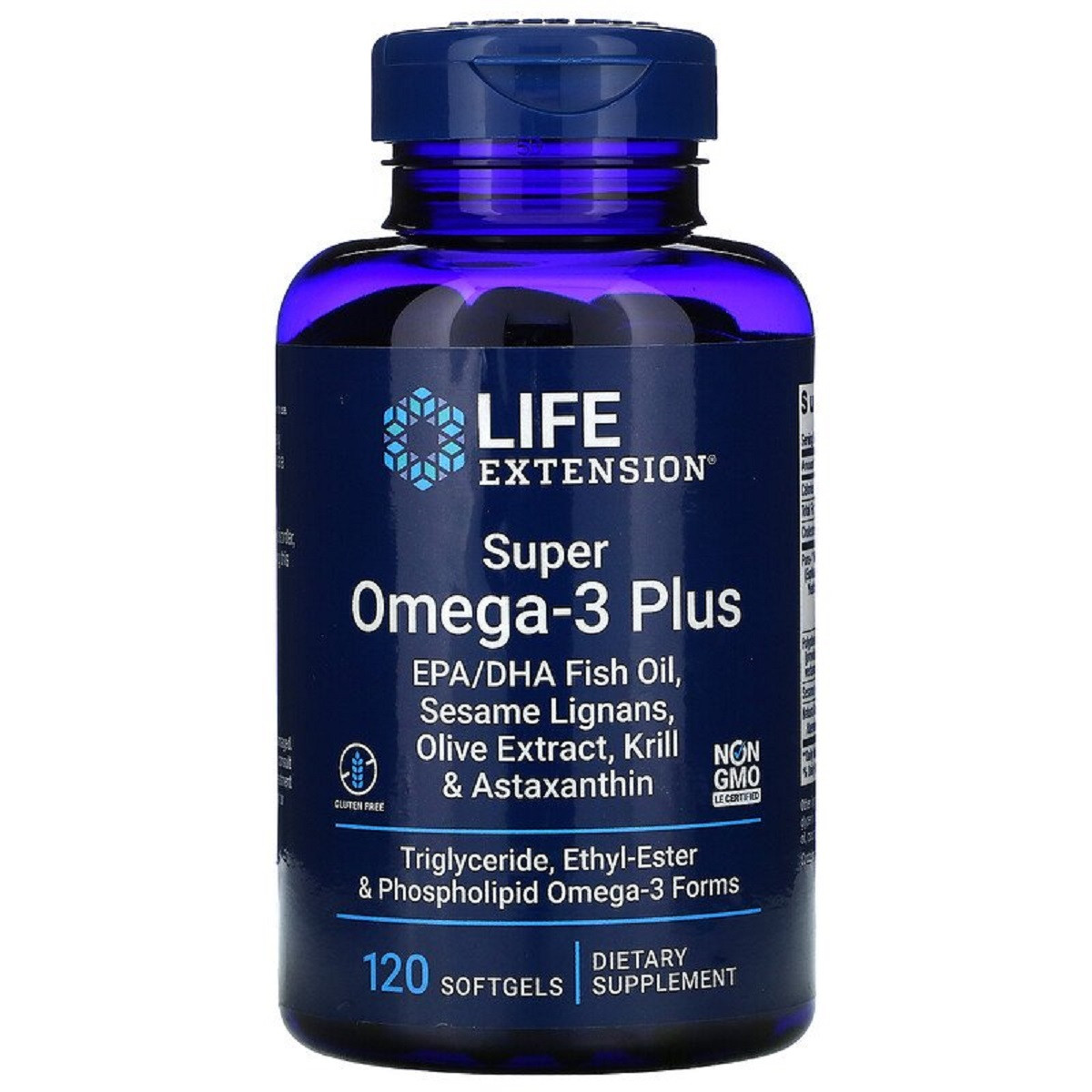 Супер Омега-3 Плюс, Omega Foundations, Super Omega-3 Plus, Life Extension, 120 Желатинових Капсул
