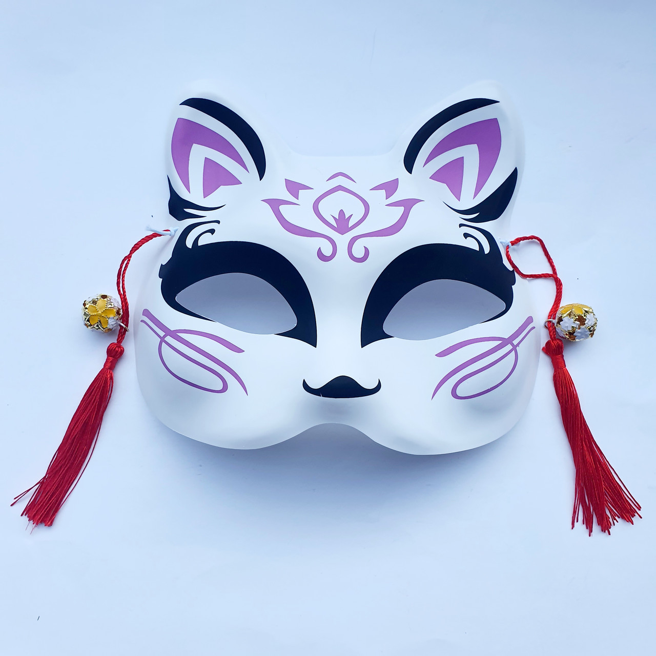 Маска Кіцуне Японської Лиси Kitsune фіолетовий, 18х17 см