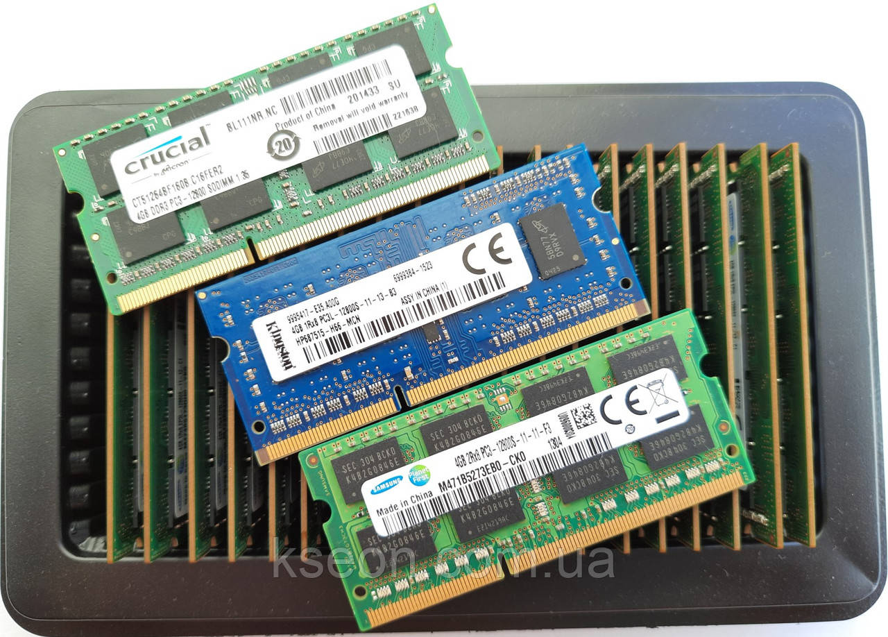 Оперативна пам'ять 4GB DDR3-1600 PC3/PC3L-12800s для ноутбука