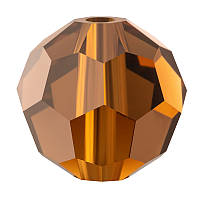 Круглі кришталеві намистини Preciosa (Чехія) 3 мм Smoked Topaz