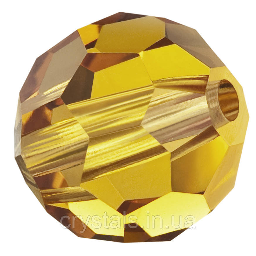 Круглі намистини Preciosa (Чехія) 3 мм Topaz