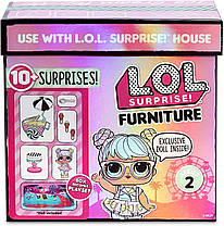Лялька ЛОЛ сюрприз стильний інтер'єр Бон бон візок з морозивом LOL Surprise Furniture Ice Cream Оригінал