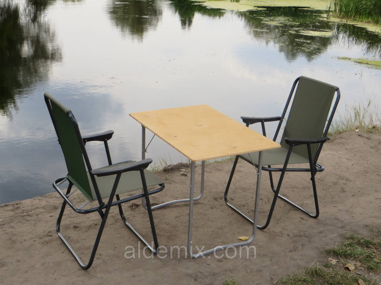 Купити стіл і стільці для пікніка, меблі для природи Комфорт ФП1+2з + (Стіл і 2 крісла)