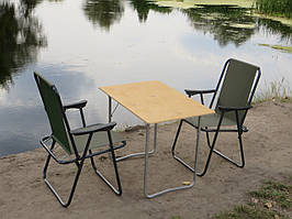 Купити стіл і стільці для пікніка, меблі для природи Комфорт ФП1+2з + (Стіл і 2 крісла)
