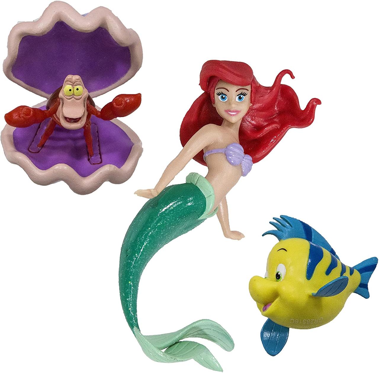 Фігурки Русалонька краб Себастьян і рибка Флаундер Princess Ariel Flounder and Sebastian