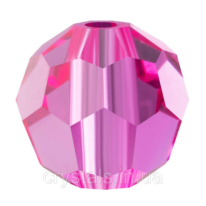 Круглі намистини Preciosa (Чехія) 6 мм Fuchsia