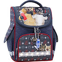 Рюкзак школьный каркасный с фонариками Bagland Успех 12л (00551703 321 серый 188К)