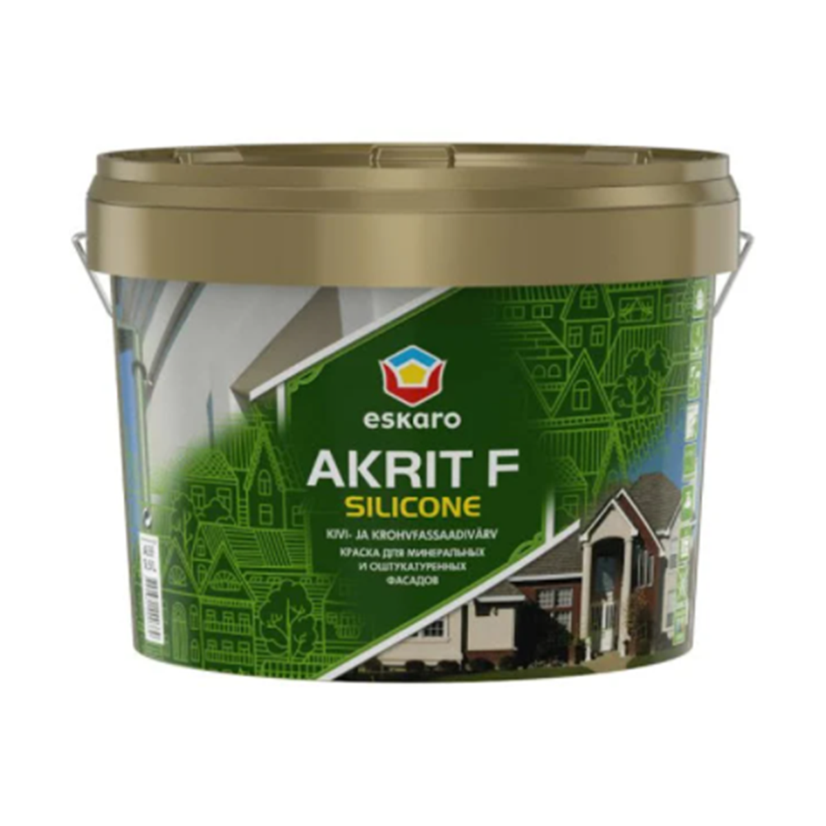 Силіконова фарба Eskaro Akrit F Silicone 9л, фото 1