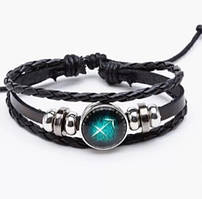 Набір шкіряних чоловічих браслетів — чоловічий браслет "Стріла"