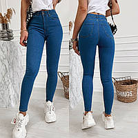 Женские джинсы голубые стрейч джинс