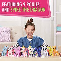 Большая коллекция Эквестрии 9 пони и Спайк My Little Pony Ultimate Equestria