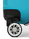 Валіза Франція полікарбон 4 колеса середня M синя | 66х42х26 см | 70 л | 3.4 кг | Airtex 625, фото 9