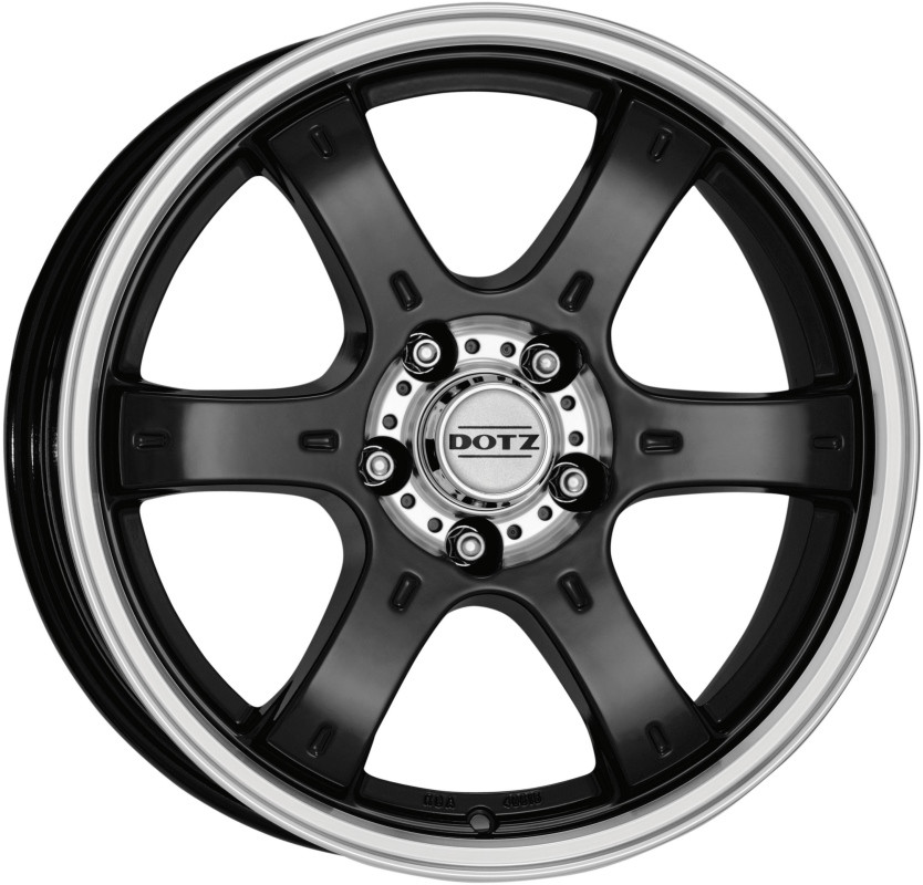 Диск литий Dotz Crunch Black (R18; 8J; PCD 6x139.7; ET35; DIA67.1)