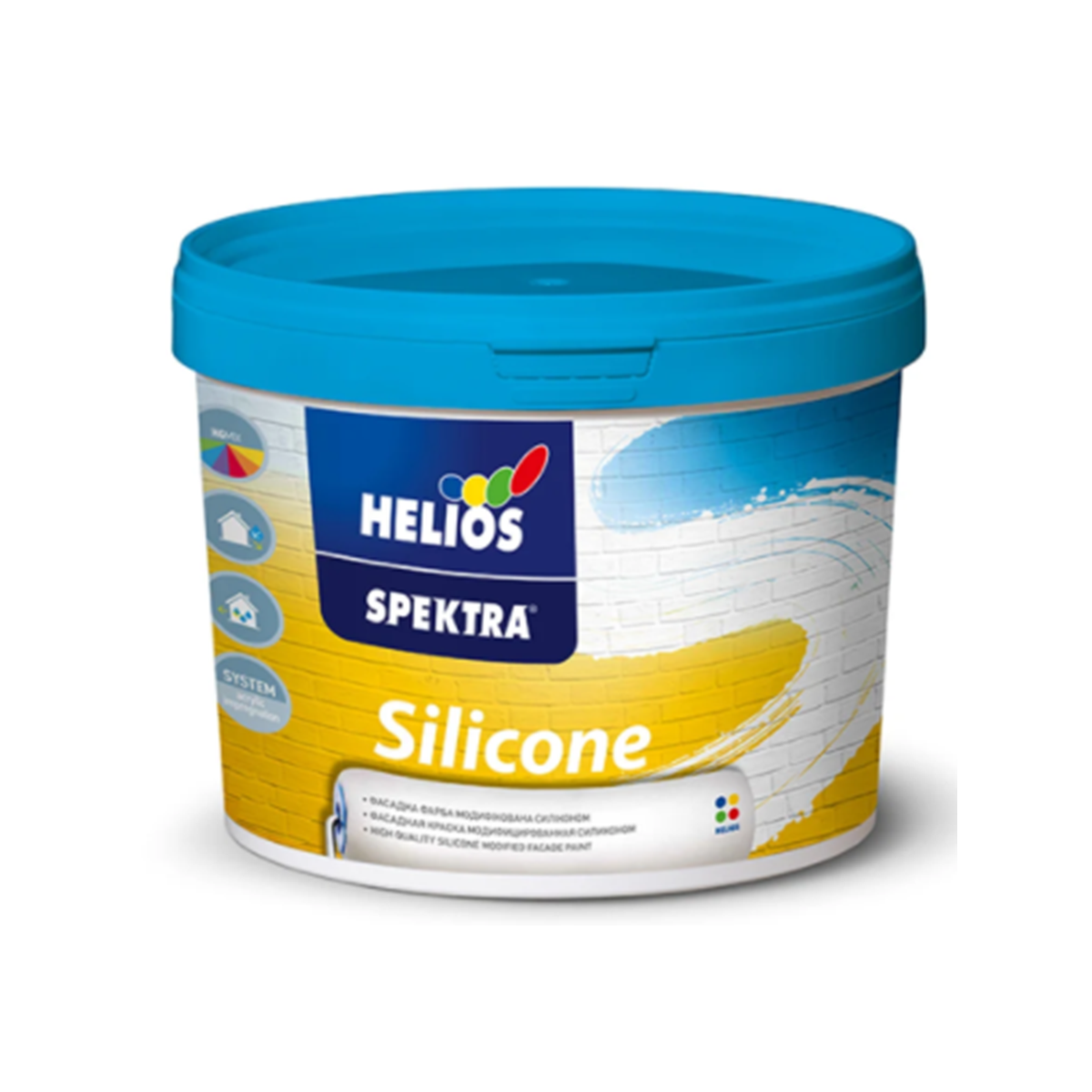 Фасадна силіконова фарба Helios Spektra Silicone 10л