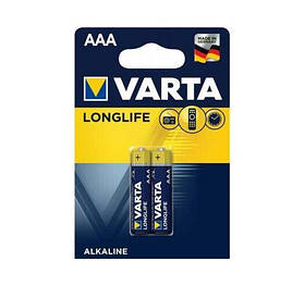 Батарейка лужна Varta Longlife LR03 / AAA BL 2 шт.