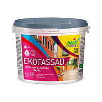 Фасадна фарба Nanofarb Ekofassad матова 4,2 кг