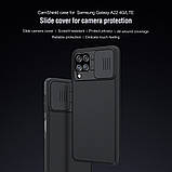 Захисний чохол Nillkin для Samsung Galaxy M22 / M32 / A22 4G/LTE (CamShield Case) Black з захистом камери, фото 8