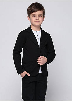 Школьный серый пиджак для мальчика Размер 146 см