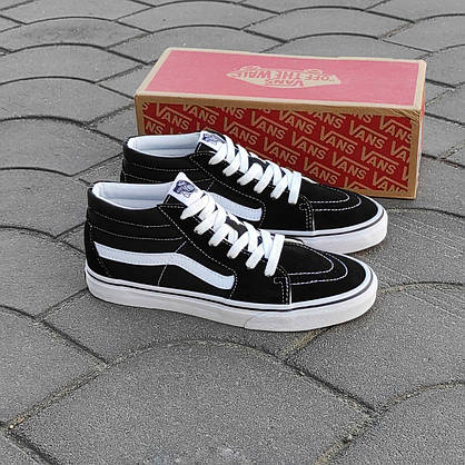 Vans Old Skool Black / White кеди високі унікс 41р -45р 2021, фото 3