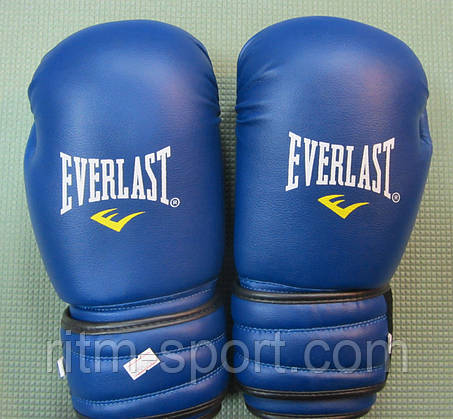 Рукавички боксерські EVERLAST сині (12 унцій), фото 2