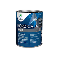 Фасадная краска для дерева Teknos Nordica Matt 0.9л