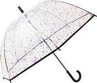 Зонт трость женский механический Happy Rain прозрачный