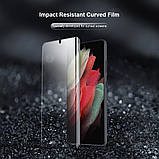 Захисна 3D плівка Nillkin для Samsung Galaxy S21 Ultra (Impact Resistant Curved Film) 2 одиниці, фото 9