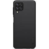 Захисний чохол Nillkin для Samsung Galaxy M22 / M32 / A22 4G/LTE (Super Frosted Shield) Black Чорний, фото 4