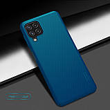Захисний чохол Nillkin для Samsung Galaxy A22 / M22/  M32 4G/LTE (Super Frosted Shield) Blue Синій, фото 7