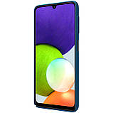 Захисний чохол Nillkin для Samsung Galaxy A22 / M22/  M32 4G/LTE (Super Frosted Shield) Blue Синій, фото 5