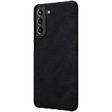 Захисний чохол-книжка Nillkin для Samsung Galaxy S21 FE 2021 Qin leather case Black Чорний, фото 6