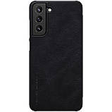 Захисний чохол-книжка Nillkin для Samsung Galaxy S21 FE 2021 Qin leather case Black Чорний, фото 3