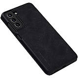 Захисний чохол-книжка Nillkin для Samsung Galaxy S21 FE 2021 Qin leather case Black Чорний, фото 7