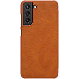 Захисний чохол-книжка Nillkin для Samsung Galaxy S21 FE 2021 Qin leather case Brown Коричневий, фото 2