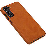 Захисний чохол-книжка Nillkin для Samsung Galaxy S21 FE 2021 Qin leather case Brown Коричневий, фото 6