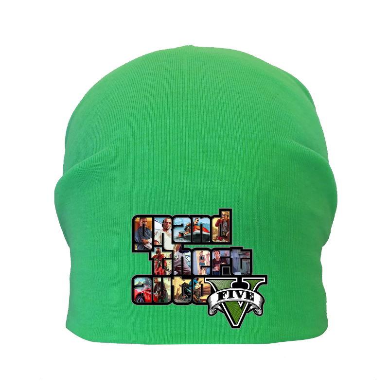 Шапка дитяча ГТА зелена (GTA - 002) 54-56 см, фото 1