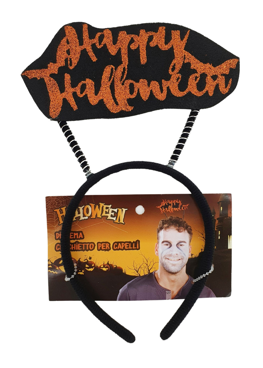 Обруч на Гелловін HALLOWEEN LIDL, обідок прикраса Happy Halloween, фото 1