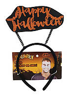 Обруч на Гелловін HALLOWEEN LIDL, обідок прикраса Happy Halloween