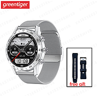 Умные Смарт Часы Smart Watch "Greentiger KK70/DT70" Silver с Разговорным динамиком. Тонометр Пульоксиметр