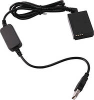 USB адаптер живлення ACK-E12 для Canon EOS M, M2, M3, M10, M50, M50 Mark II, M100, M200 (акумулятор LP-E12)