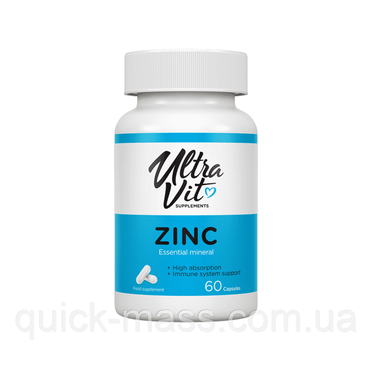 Вітаміни цинк VpLab UltraVit Zinc Citrate 25mg 60 tab