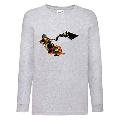 Лонгслив реглан Мортал Комбат 01 (MTC-01) розмір 104-116-128-140-152-164 сірий