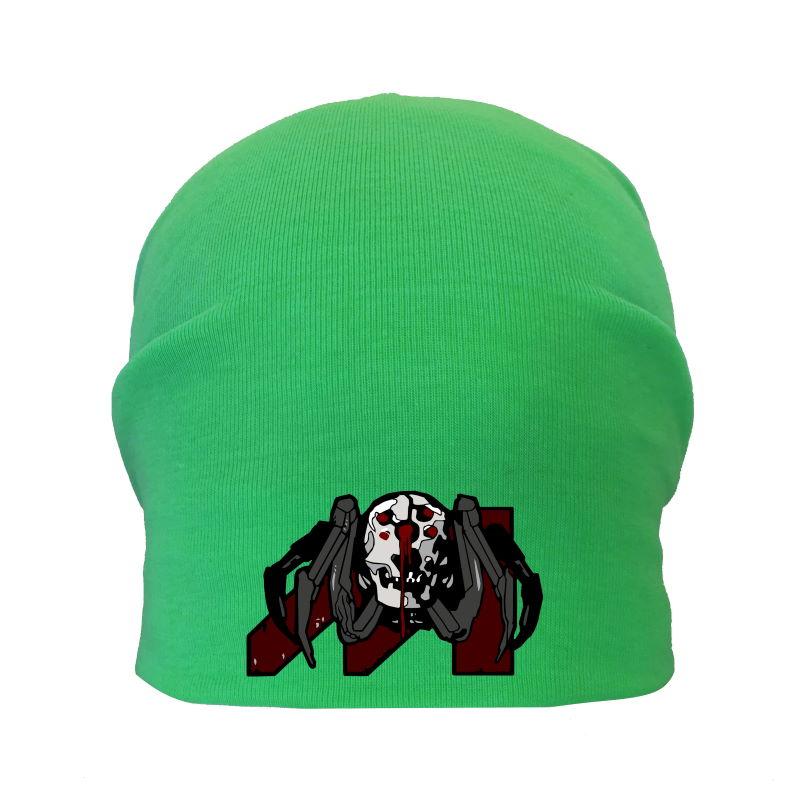 Шапка дитяча Кіберпанк зелена (Cyberpank — 007) 54-56 см, фото 1