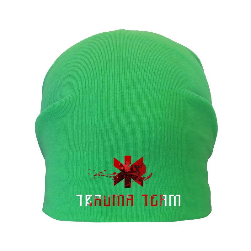 Шапка дитяча Кіберпанк зелена (Cyberpank — 008) 54-56 см, фото 1