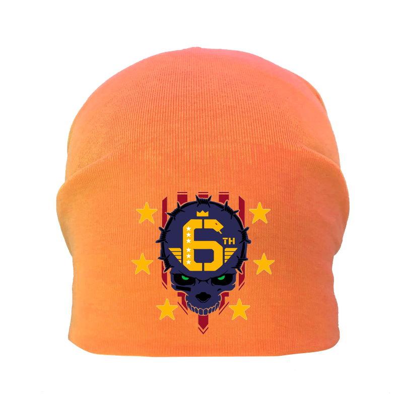 Шапка дитяча Кіберпанк жовтогаряча (Cyberpank — 009) 54-56 см, фото 1