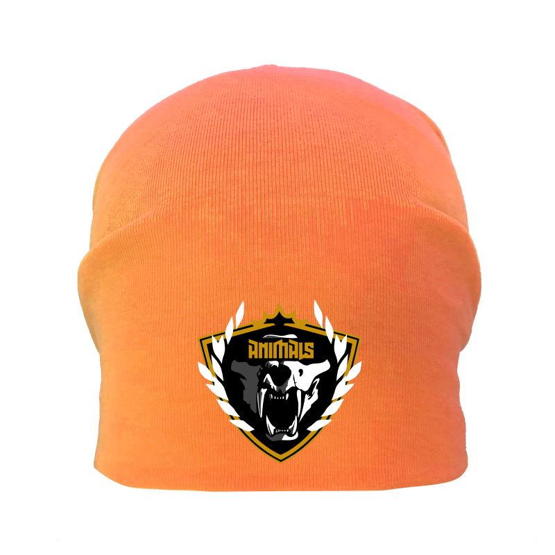 Шапка дитяча Кіберпанк жовтогаряча (Cyberpank - 0012) 54-56 см, фото 1