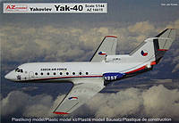 Пластикова модель 1/144 AZ model 14415 пасажирський літак Яковлев ЯК-40 (CZAF, Poland, Angola)