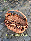 Корзина плетена з лози. Арт:060, фото 2